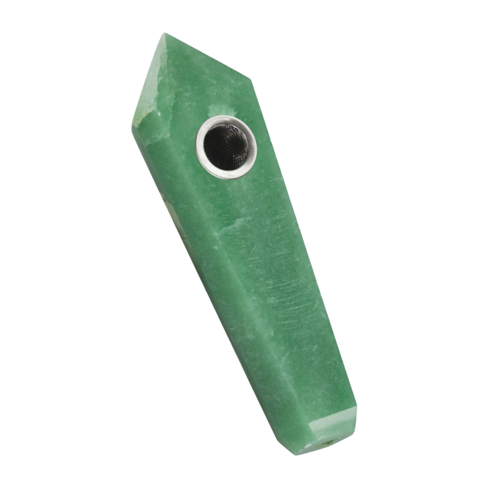 Gemstone Hand Pipe | Green Aventurine