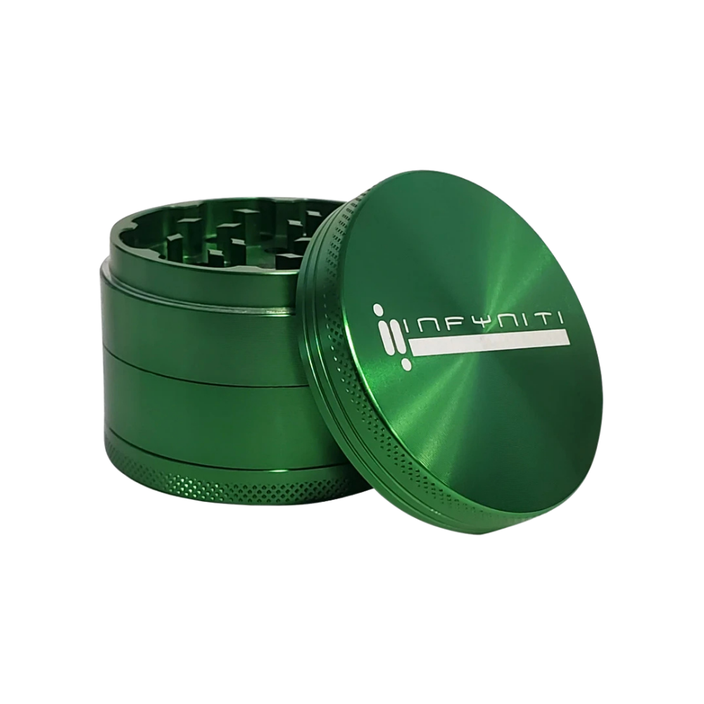 Infyniti Aluminum Grinder | 4pc | 63mm | Green