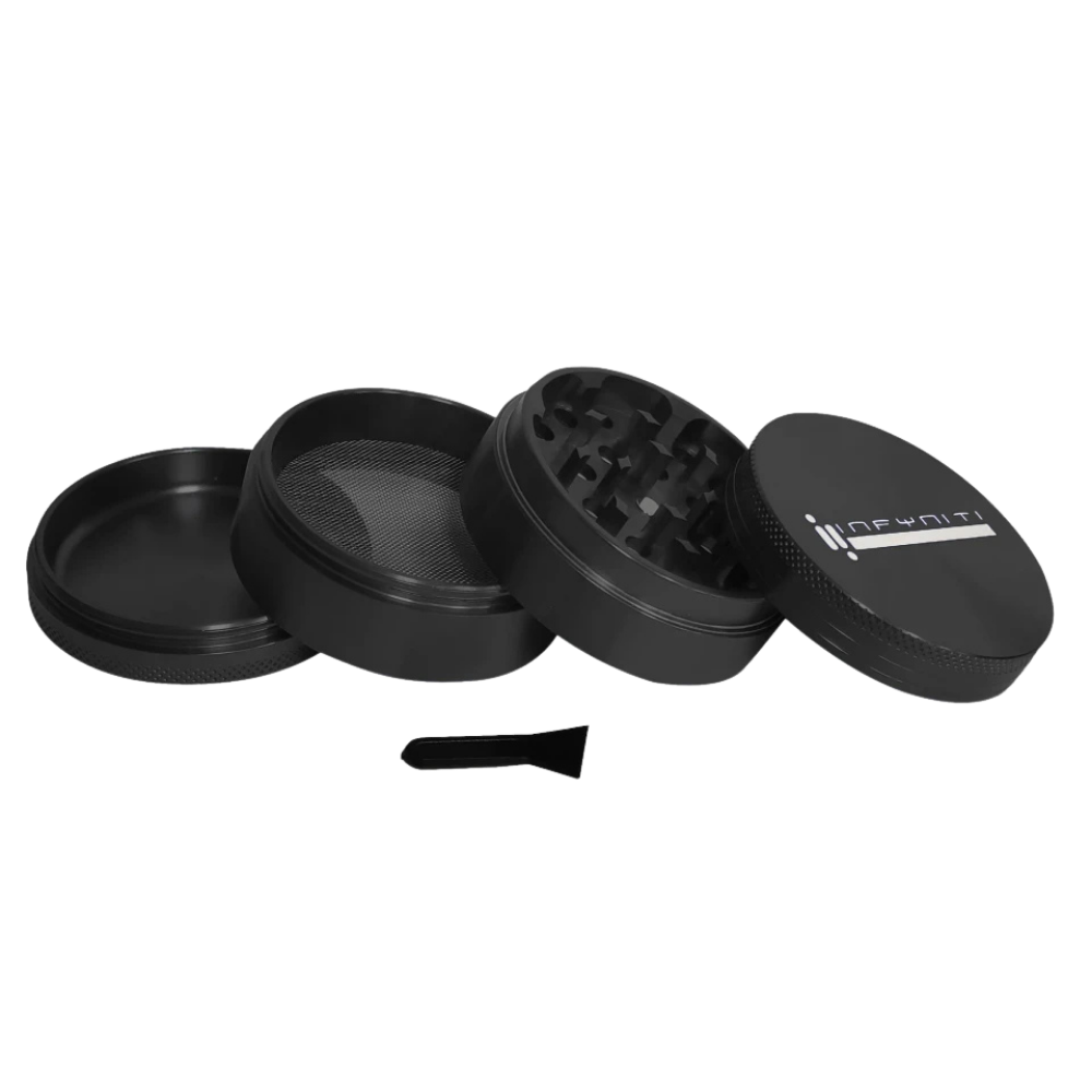 Infyniti Aluminum Grinder | 4pc | 63mm | Pieces Spread View