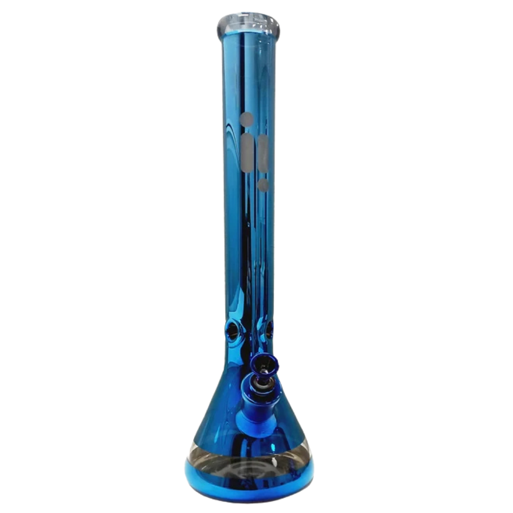 Infyniti Metallic Wrap Beaker Bong | Blue