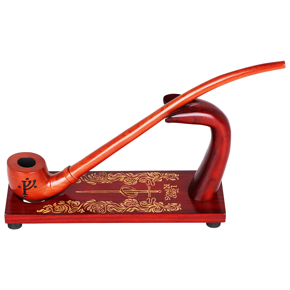 ISILDUR™ Pipe Stand | Shire Pipes™ x The Lord of the Rings™ | Side View with Pipe