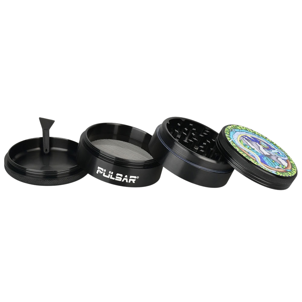 Pulsar Artist Series Grinder | Remembering Dragon | Pieces