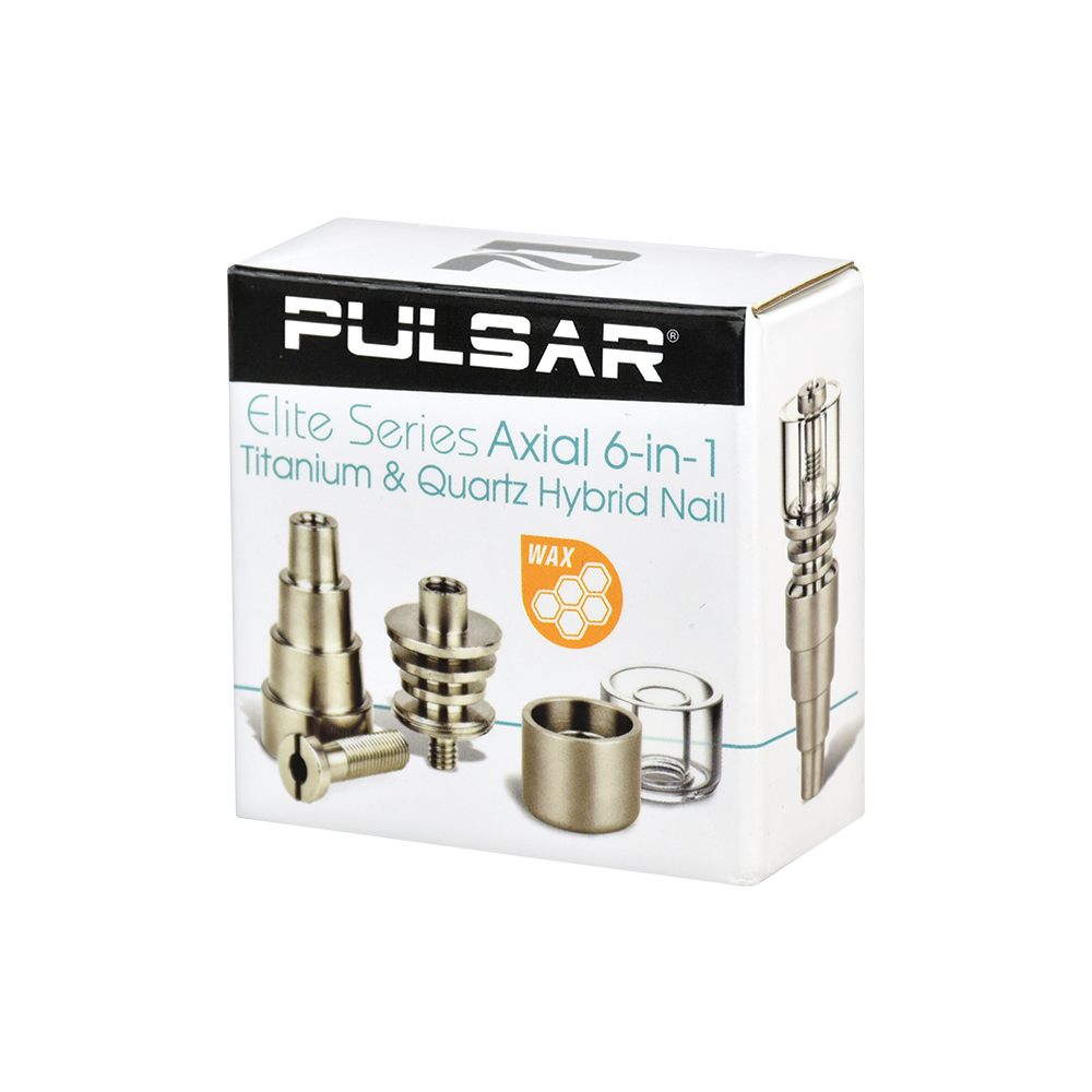 Pulsar Axial 6-in-1 Titanium & Quartz Hybrid Nail | Packaging