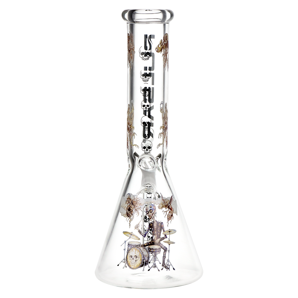 Pulsar Band of Bones Beaker Bong | Back View