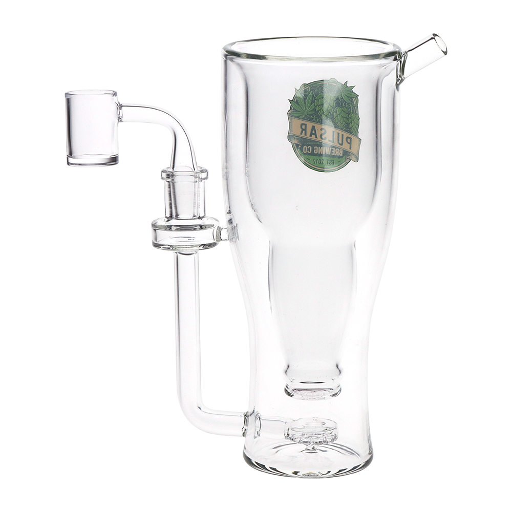 Pulsar Brewing Co Beer Mug Dab Rig | Alt Side View