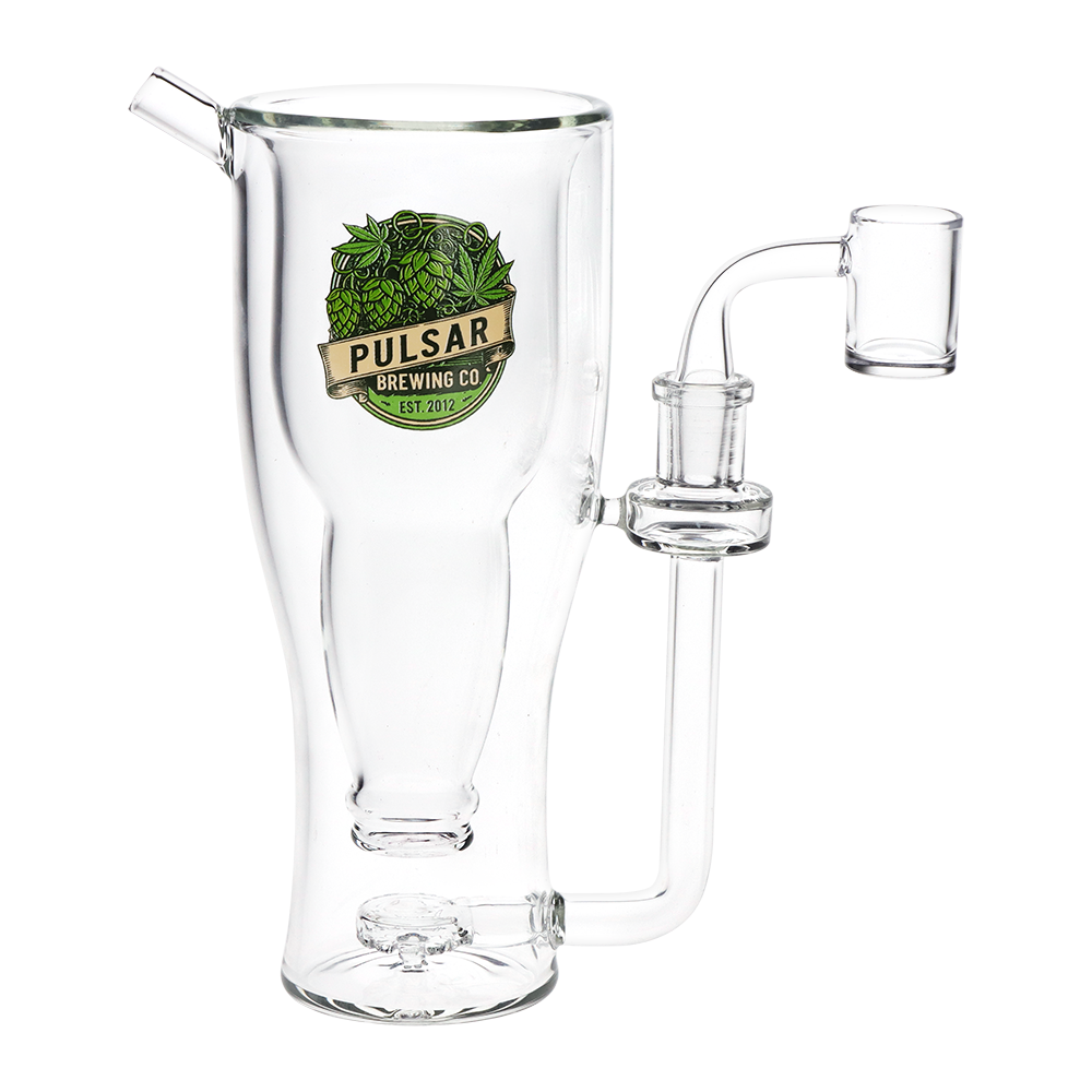 Pulsar Brewing Co Beer Mug Dab Rig | Side View