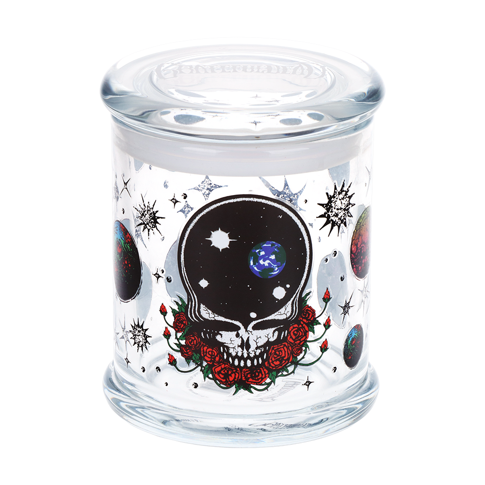 Grateful Dead x Pulsar Pop Top Jar | Space Your Face Worlds | Front View