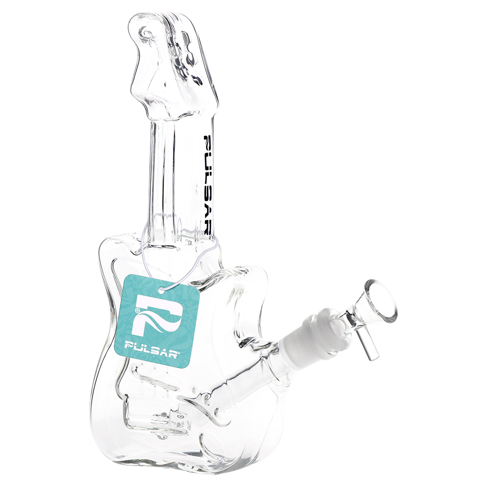 Pulsar Guitar Bong | Front View with Tag
