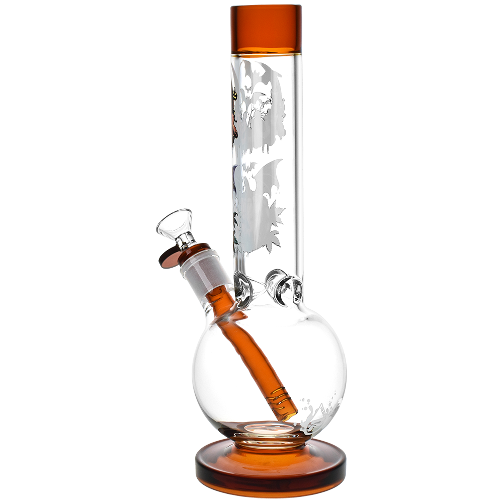Pulsar Halloween Scene Bubble Bong | Back View