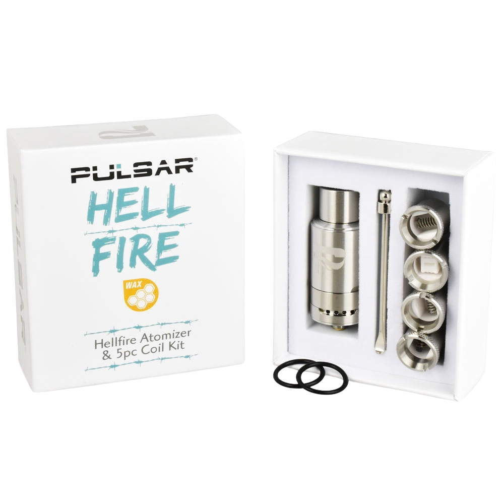 Pulsar Hell Fire Vape Tank & Coil Set | Contents & Packaging
