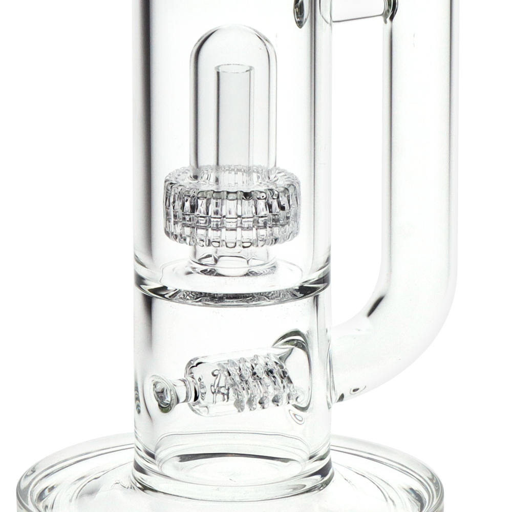 Pulsar Matrix Monolith Straight Tube Bong | Matrix & Inline Perc Close View