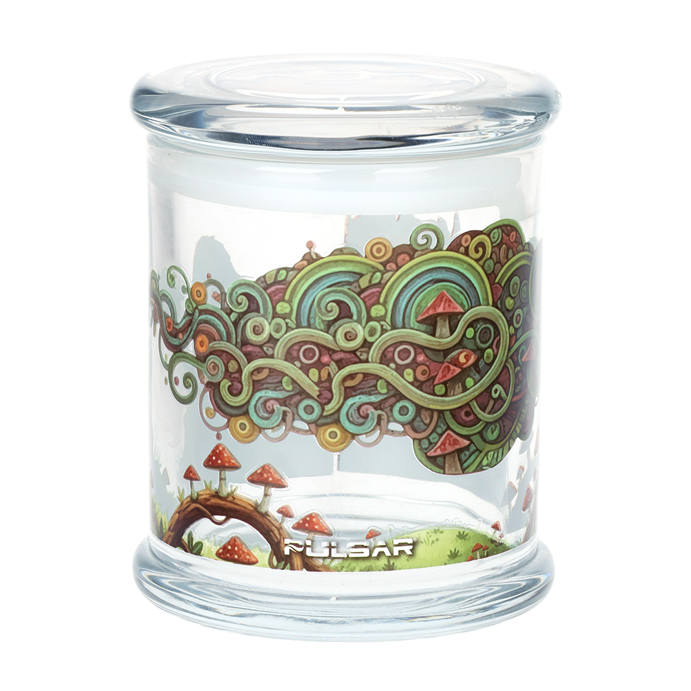 Pulsar Pop Top Glass Jar | Bigfoot Break Time | Back View