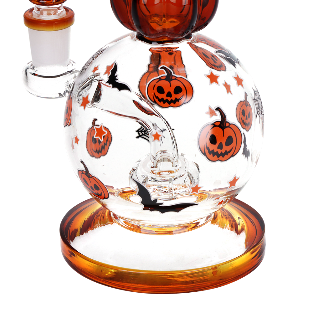 Pulsar Pumpkin Party Bubble Bong | Circ Perc Close View