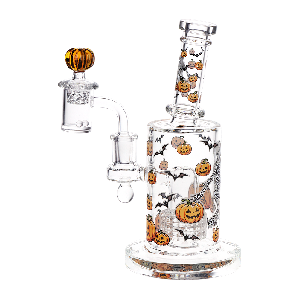 Pulsar Pumpkin Party Dab Rig Set | Back View