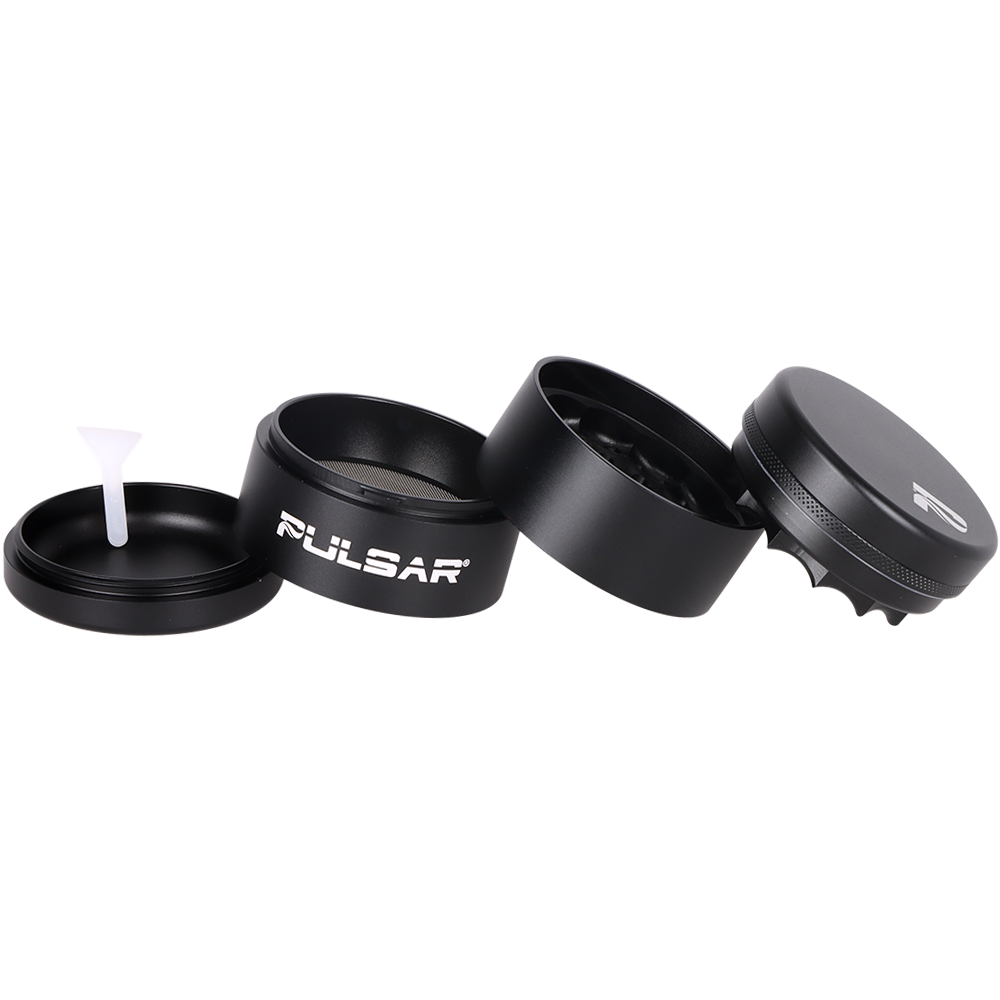 Pulsar Spider Web Mill Grinder | 5pc | Spread View of Pieces