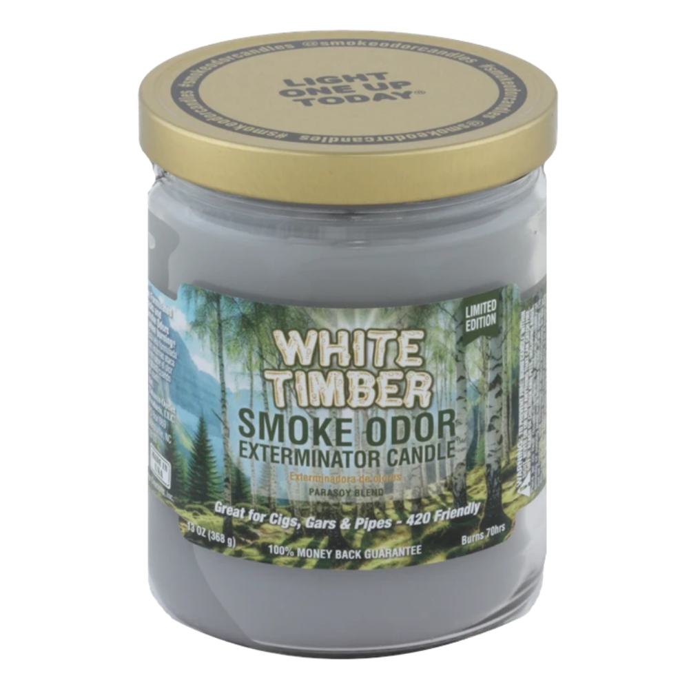 Smoke Odor Exterminator Candle | White Timber