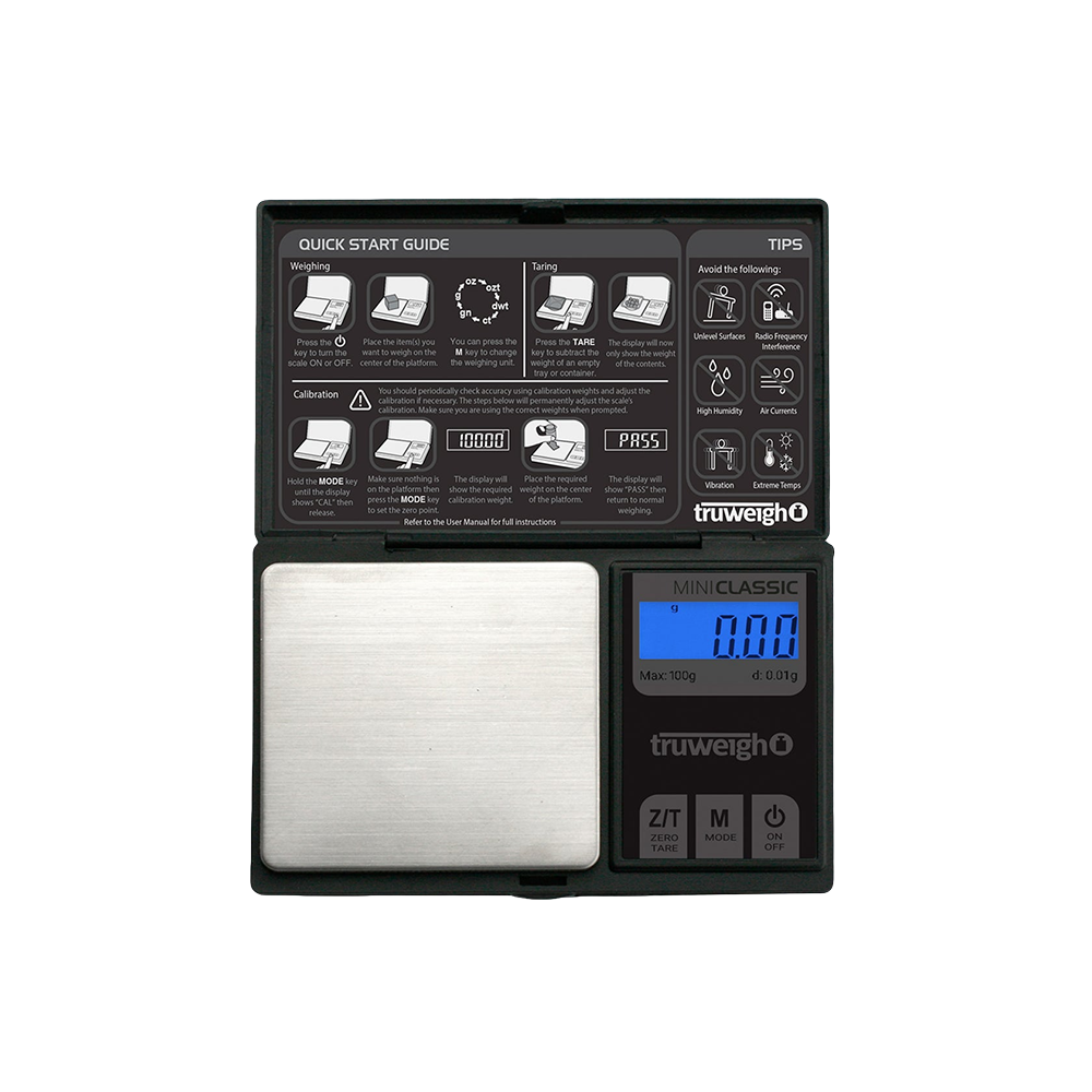 Truweigh Mini Classic Digital Mini Scale | 100 x 0.01g Capacity