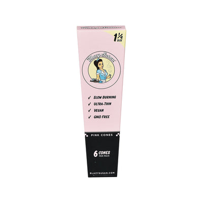 Blazy Susan Pre-Rolled Cones | Pink 6 Cone Pack | 1 1/4 Size