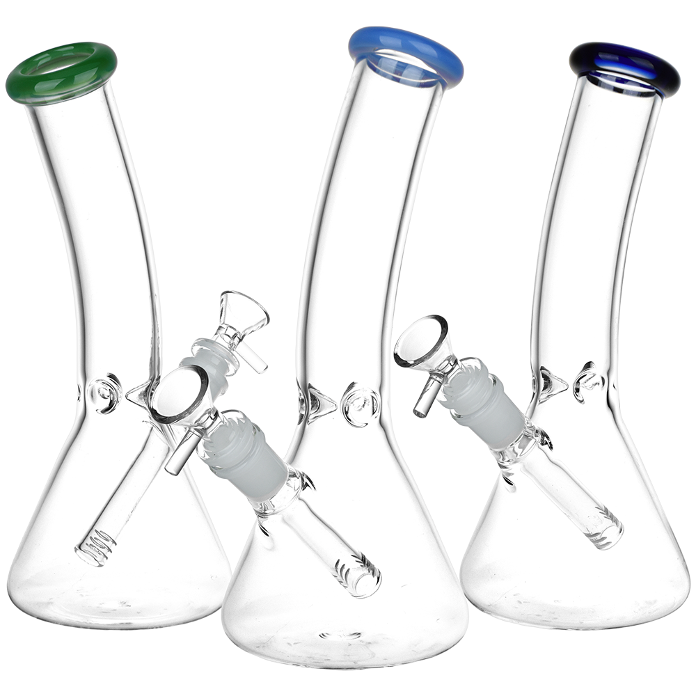 SeshGear Classic Glass Bent Neck Beaker Bong | Medium Size | Group