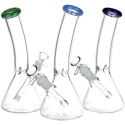 SeshGear Classic Glass Bent Neck Beaker Bong | Medium Size | Group