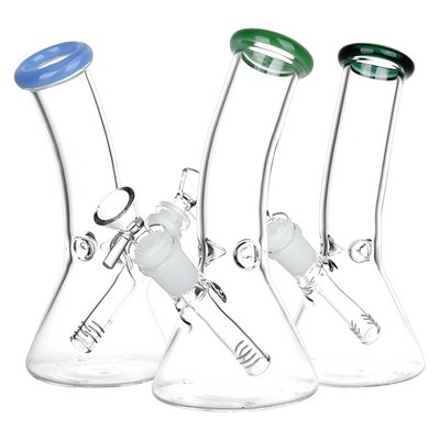 SeshGear Classic Glass Bent Neck Beaker Bong | Small Size | Group