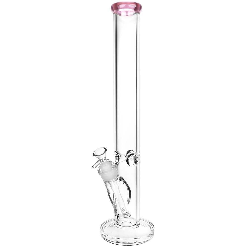 SeshGear Classic Glass Straight Tube Bong | Extra Large Size | Pink