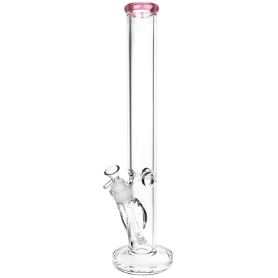 SeshGear Classic Glass Straight Tube Bong | Extra Large Size | Pink