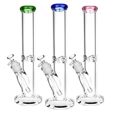 SeshGear Classic Glass Straight Tube Bong | Large Size | Group