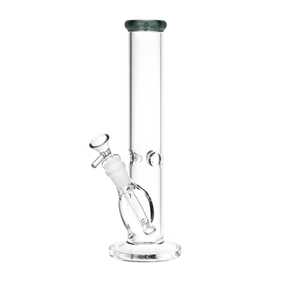 SeshGear Classic Glass Straight Tube Bong | Medium Size | Gray