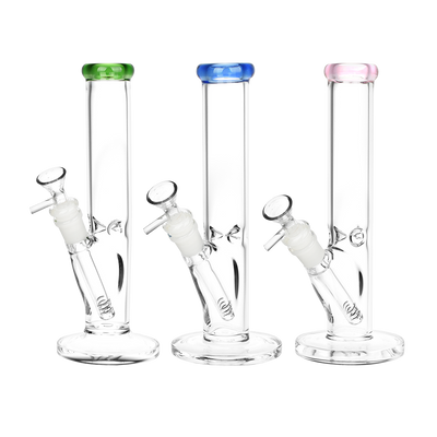 SeshGear Classic Glass Straight Tube Bong | Small Size | Group
