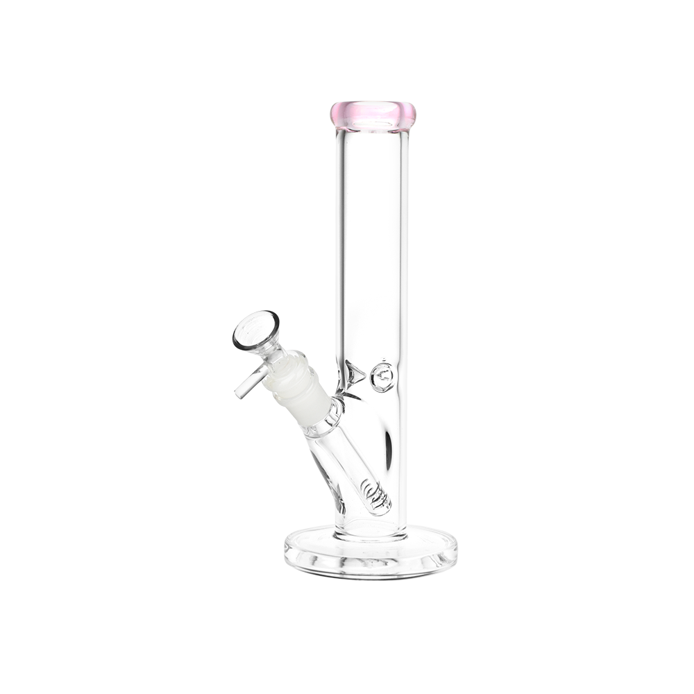 SeshGear Classic Glass Straight Tube Bong | Small Size | Pink