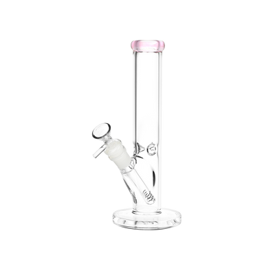 SeshGear Classic Glass Straight Tube Bong | Small Size | Pink