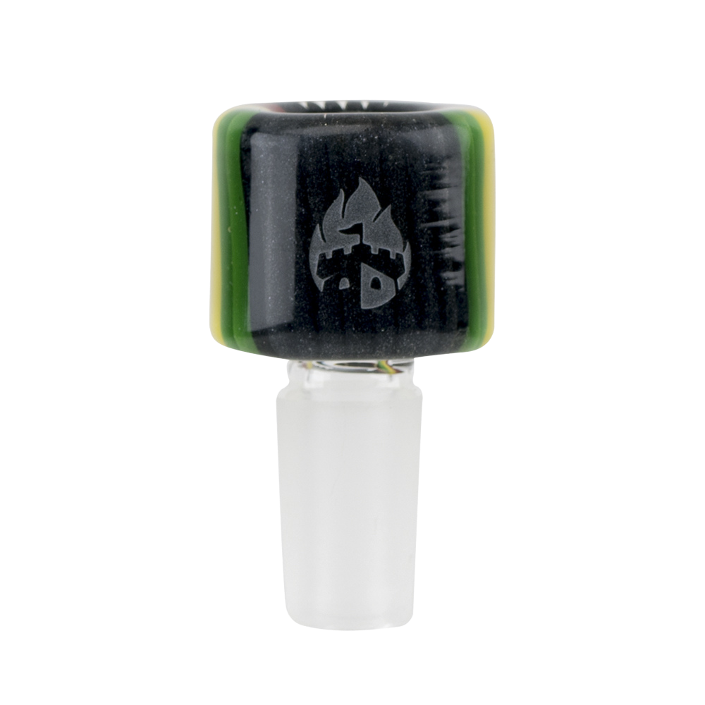 Empire Glassworks Steel Rasta Herb Slide
