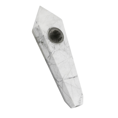 Gemstone Hand Pipe | White Turquoise