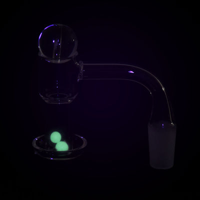 Glow Time Terp Slurper Banger Set | Glow In The Dark Terp Pearls