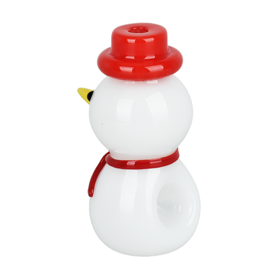 Happy Snowman Hand Pipe | Top View
