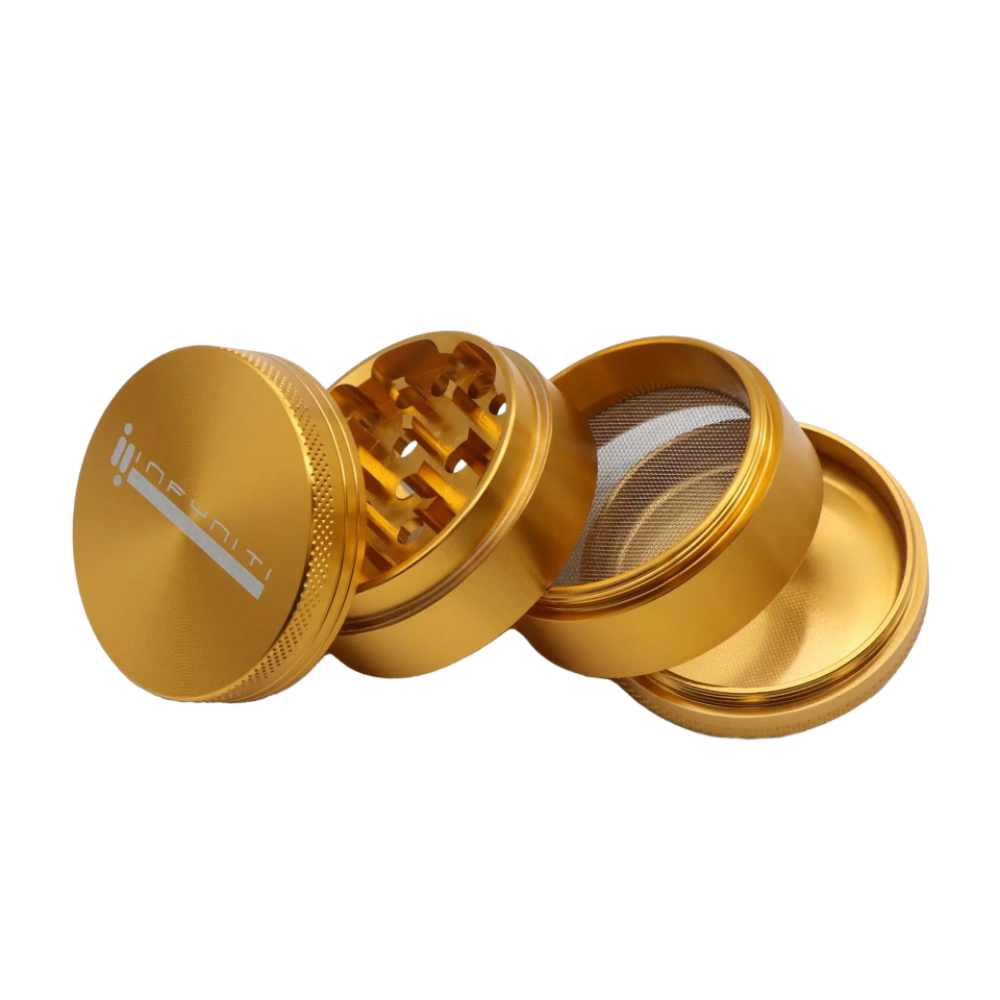 Infyniti Aluminum Grinder | 4pc | 56mm | Gold