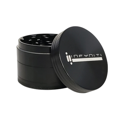 Infyniti Aluminum Grinder | 4pc | 63mm | Black