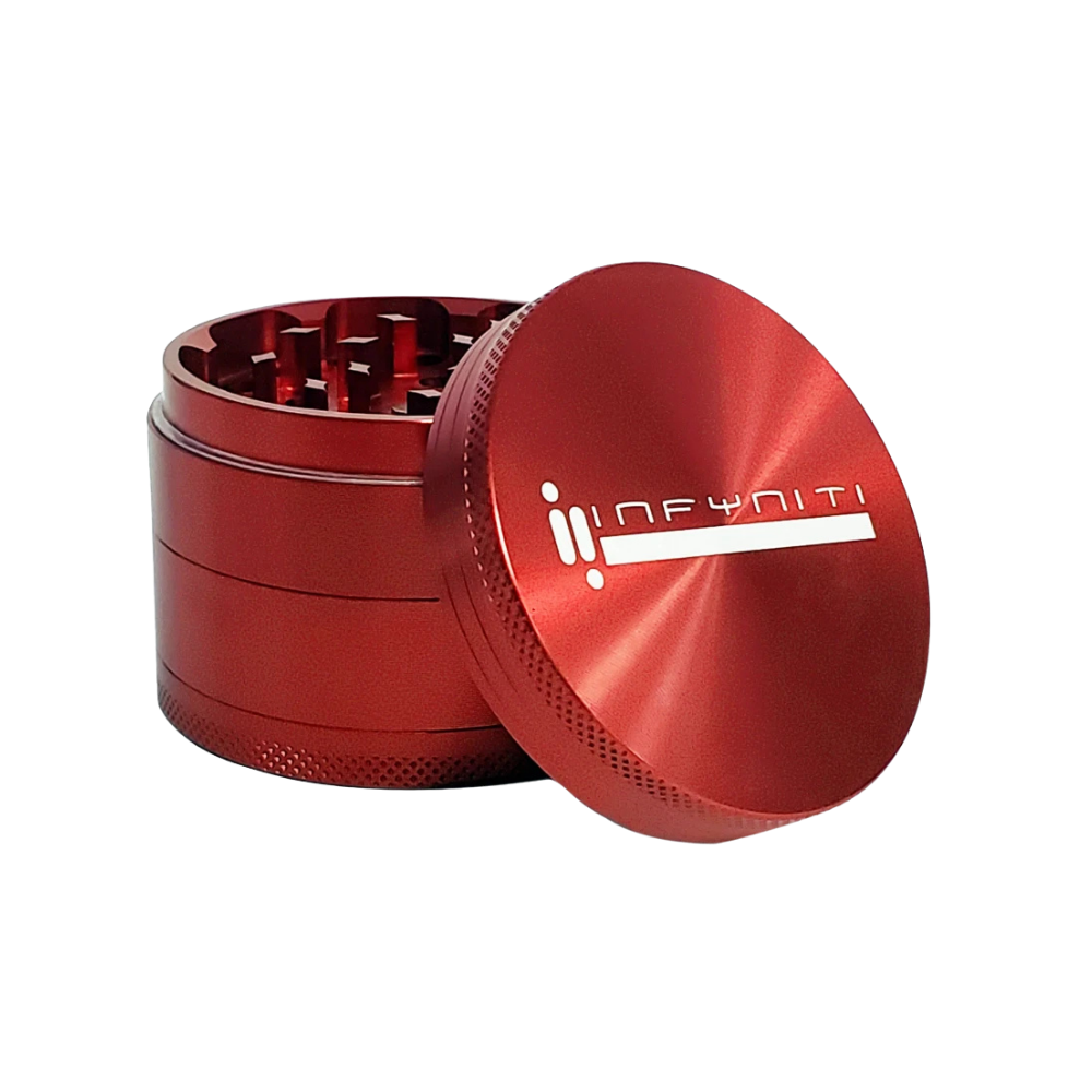 Infyniti Aluminum Grinder | 4pc | 63mm | Red