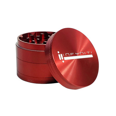 Infyniti Aluminum Grinder | 4pc | 63mm | Red
