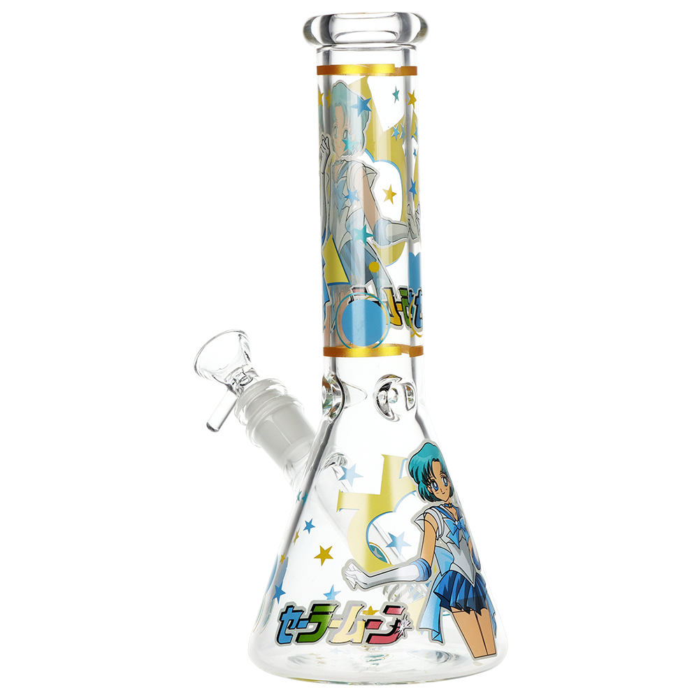 Stoner Moon Beaker Bong | Mercury | Back View