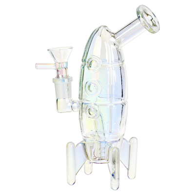 Journey To The Stars Electroplated Rocket Bong | Side View