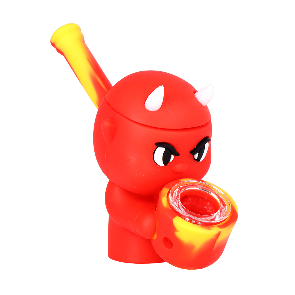 Little Devil Secret Stash Silicone Hand Pipe | Front View