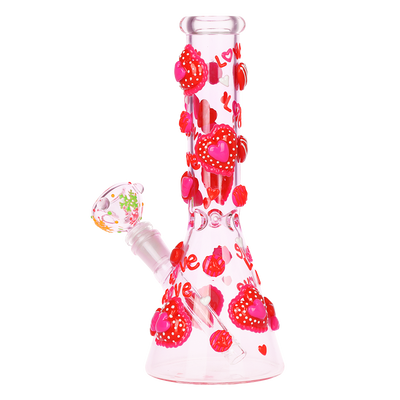 Lover's Glow Beaker Bong | Back View