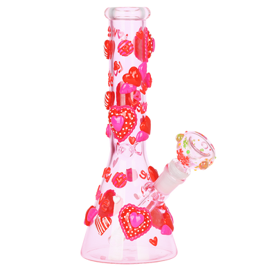 Lover's Glow Beaker Bong | Front View