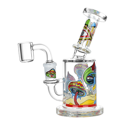 Melting Shroom Glow Dab Rig | Front View