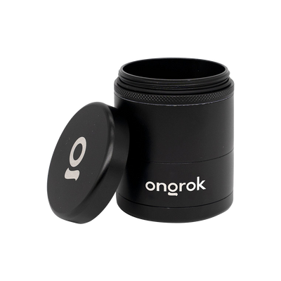 ONGROK Flower Petal Toothless Grinder | 2.5" | Black | Open View