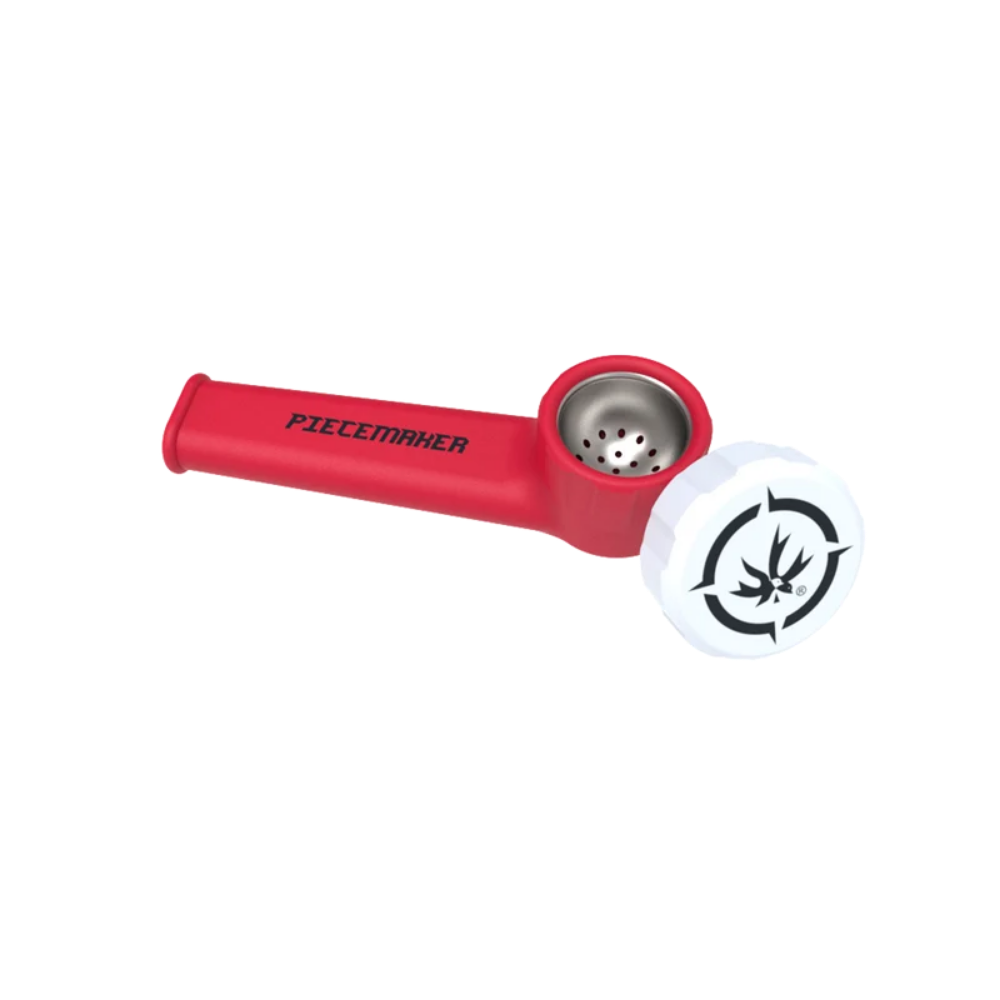 PieceMaker Karma Silicone Hand Pipe | Bred Red
