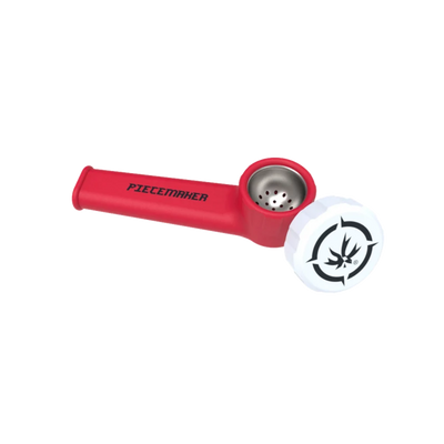 PieceMaker Karma Silicone Hand Pipe | Bred Red