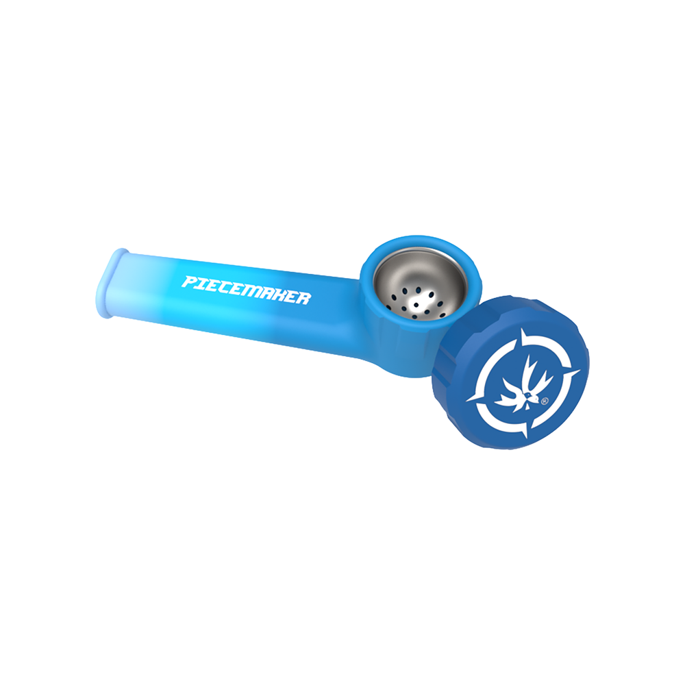 PieceMaker Karma Silicone Hand Pipe | Ombre Blue